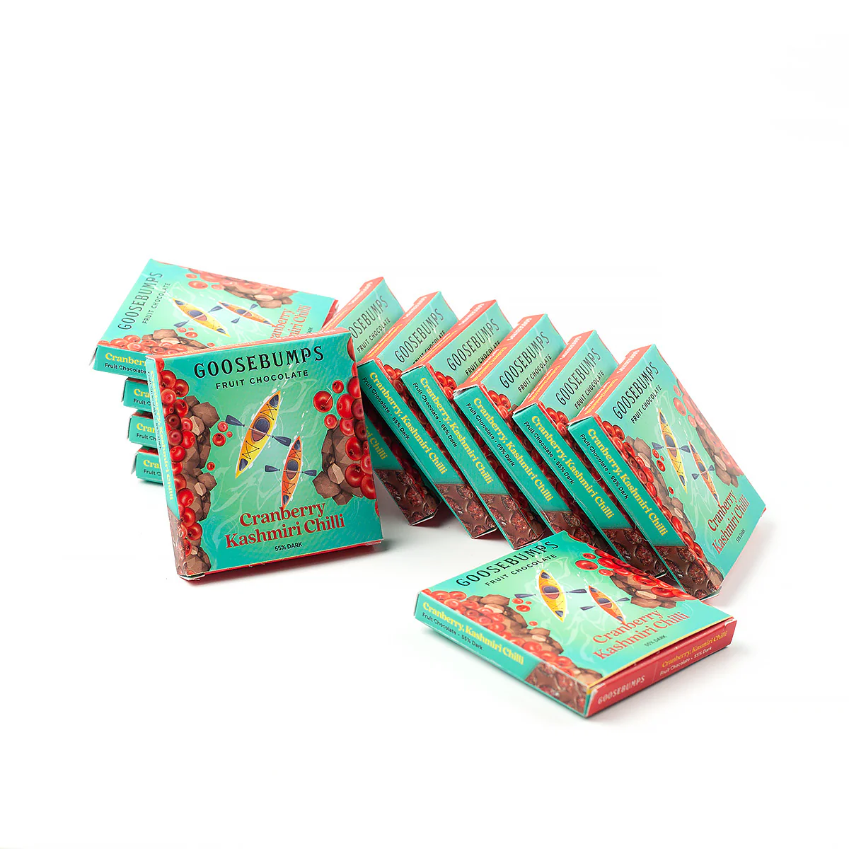 Cranberry Kashmiri Chili Chocolate Mini Bars - Image 3