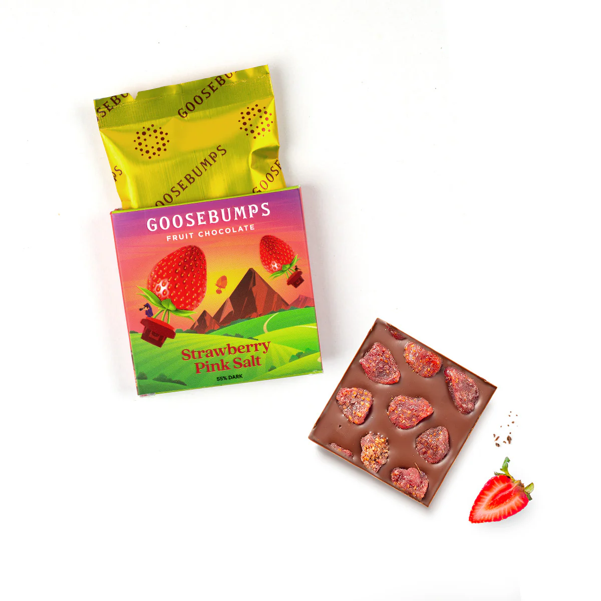 Strawberry Pink Salt Chocolate Mini Bars - Image 3