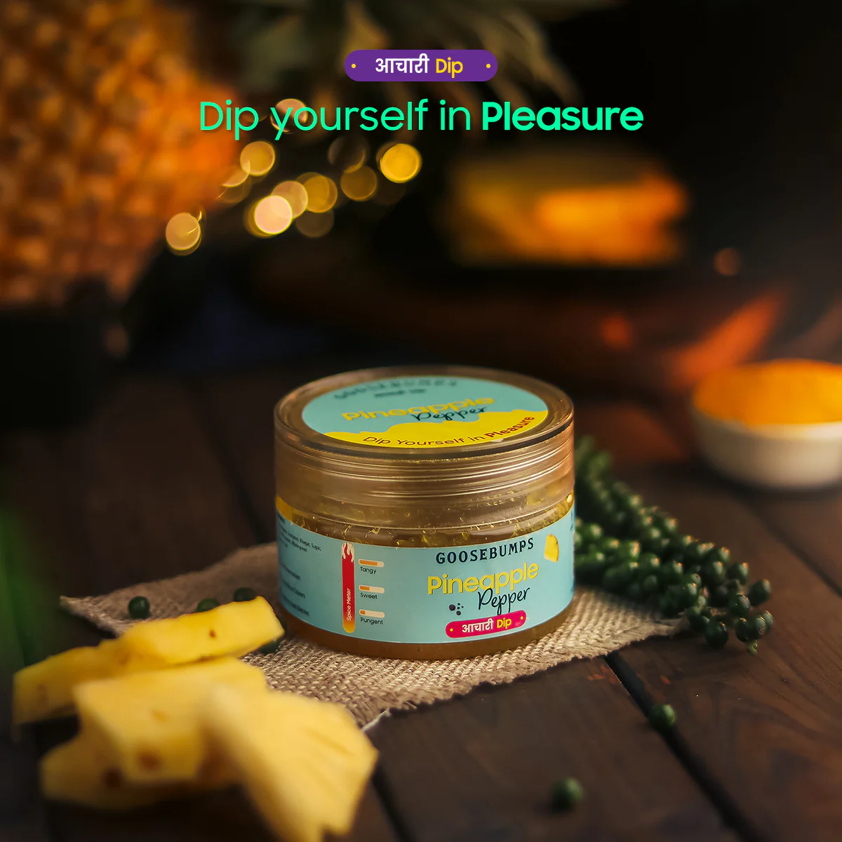 Pineapple Pepper Achari Dip - Image 3